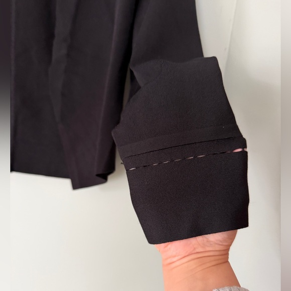 M.M.LaFleur The Sant Ambroeus Jardigan Open‎ Jacket Cardigan Black Size Large - Picture 8 of 10